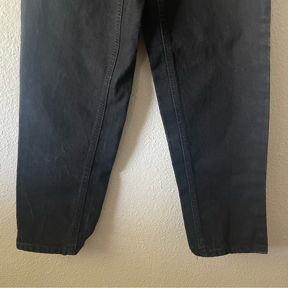 Vintage Curfew Tapered Jeans Girls 14 Slim (23x26) Black Distressed Cotton - Picture 10 of 16